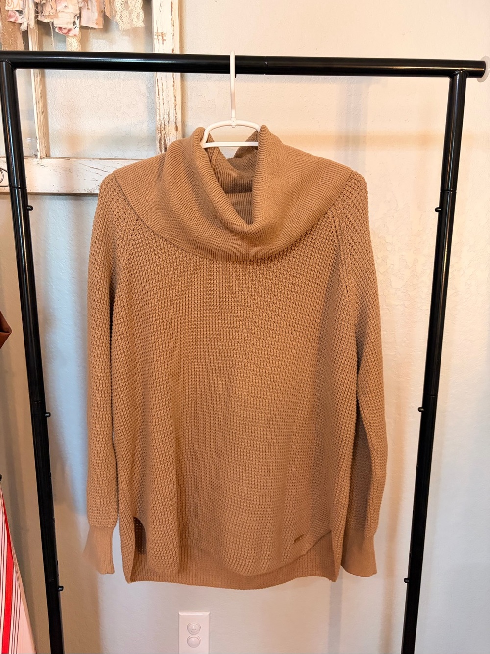 Michael Kors Camel Cowl Neck Sweater
